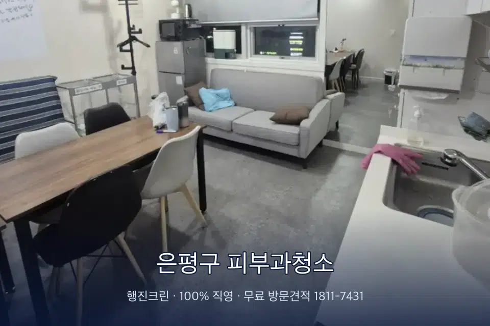 은평구 피부과청소 병원 휴게 공간 의자 소독